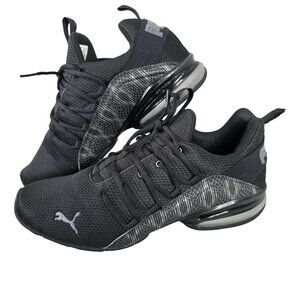 Mens Puma Black Axelion Perforated Training Sneakers Shoes Size 12 US
